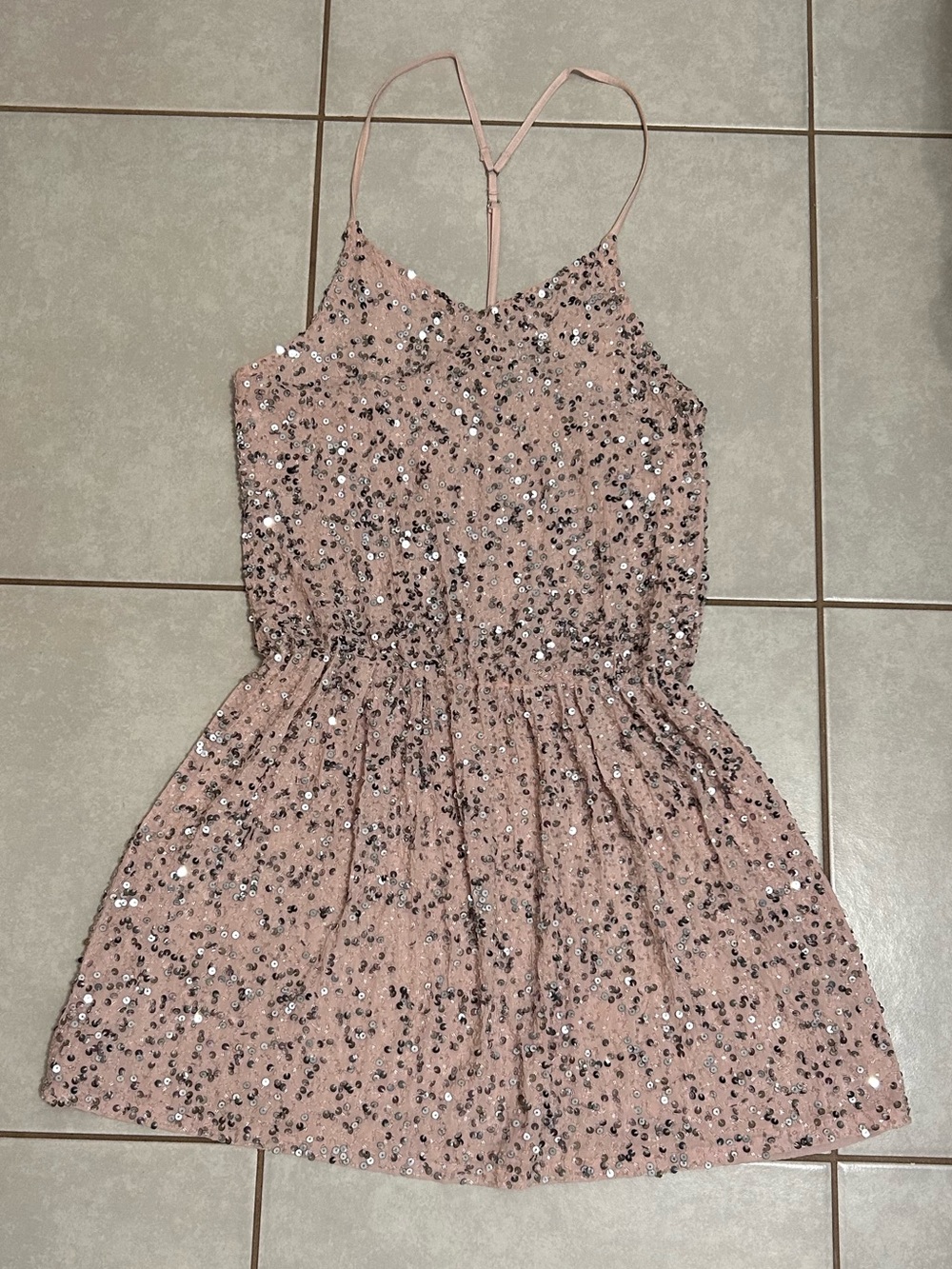 Alice + Olivia pink sequin blouson mini dress - Picture 4 of 8